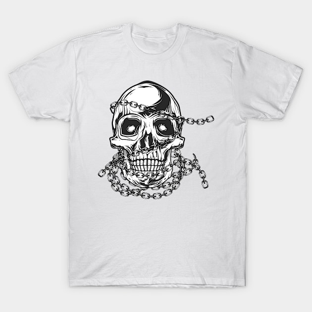 Motorcycles death's head T-Shirt by peace and love